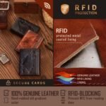 Мъжки кожен портфейл с вълк - естествена кожа - Image 17