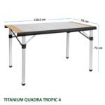 Голяма Сгъваема маса за къмпинг TITANIUM QUADRA TROPIC - Image 6