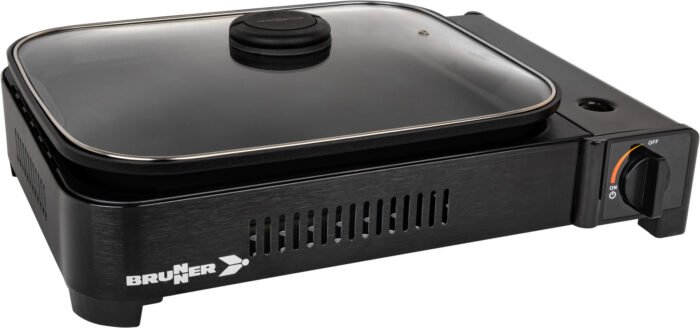 Преносим газов грил с плоча и тава за готвене BRUNNER MEGAGRILL - Image 1