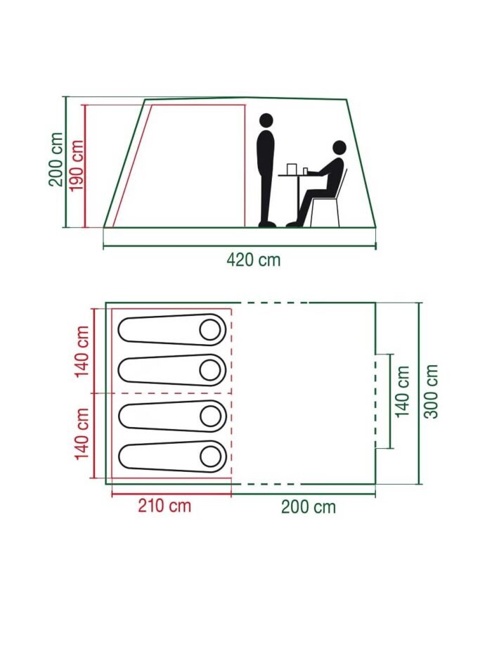 COLEMAN Палатка TENT COOK 4 - Image 3