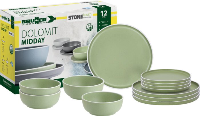 Сервиз за хранене за къмпинг MIDDAY DOLOMIT 12части - Image 1