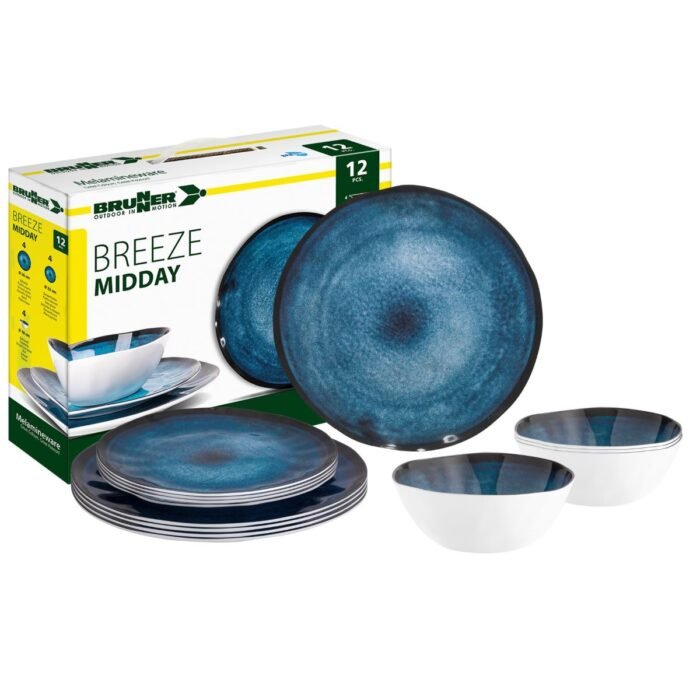 Меламинов сервиз за къмпинг чинии и купи BRUNNER BREEZE за 4 човека 12 бр - Image 1