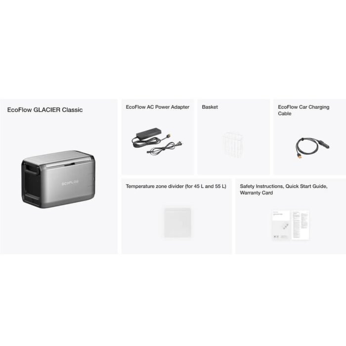 Иновативен портативен хладилник с фризер - EcoFlow Glacier Classic 35L Portable Fridge And Freezer (2025) (черен) - Image 17