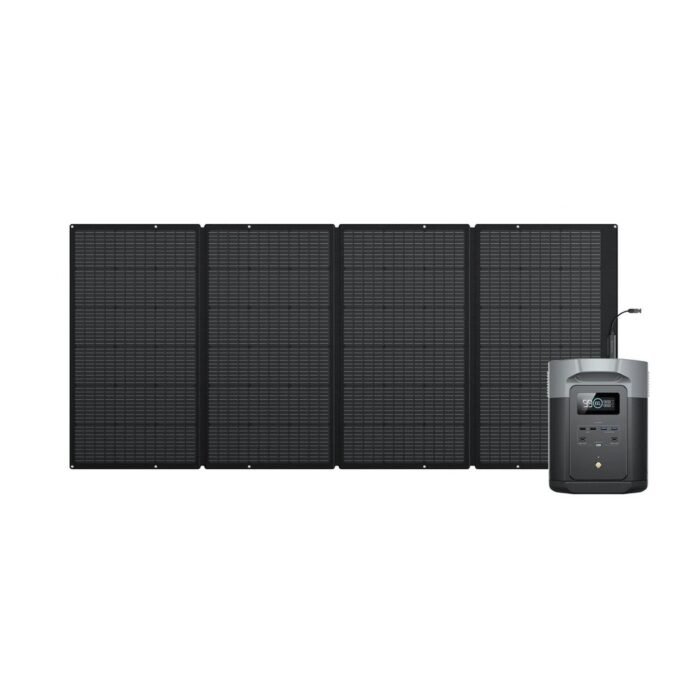 Комплект портативна професионална електроцентрала и соларен панел - EcoFlow DELTA 2 Max Portable Power Station 2048Wh and 400W Solar Panel - Image 14
