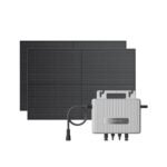 Kомплект микроинвертор за преобразуване на слънчева енергия и комплект от 2 броя соларни панели - EcoFlow Stream Microinverter (2025) 800W With 2x400W Rigid Solar Panel Soft Bundle (сребрист)