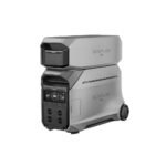 Комплект портативна професионална електроцентрала за зареждане на устройства и допълнителна зарядна батерия - EcoFlow DELTA Pro 3 Portable Power Station 4096Wh With Smart Extra Battery Bundle (черен)