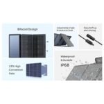 Сгъваем соларен панел зареждащ директно вашето устройство от слънцето (черен) - EcoFlow 220W Solar Panel (refurbished) - Image 6