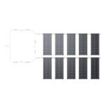 Комплект от два броя соларни панели зареждащи от слънцето за каравана или кемпер - EcoFlow 2x130W RVMax Rigid Solar Panel Combo (черен) - Image 9